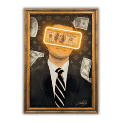 Belfort Money Rain | Led Wall Art