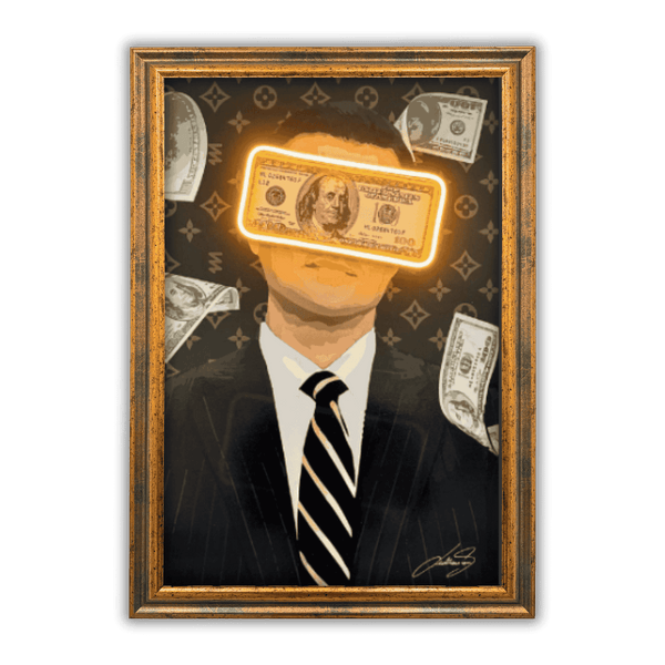 Belfort Money Rain | Led Wall Art