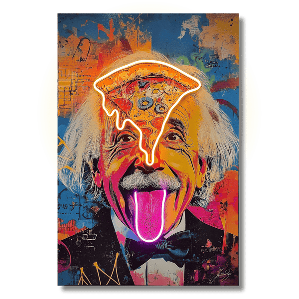 Einstein Pizza Pop | Led Wall Art - Image 2
