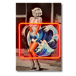 Marilyn Wave Kanagawa | Led Wall Art - Image 2