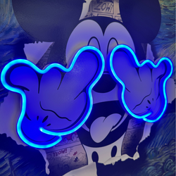 Micky Starry Night | Led Wall Art - Image 3