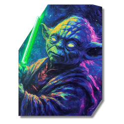 Mystic Yoda - The Force is Bright | Led Wall Art - Image 3