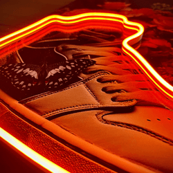 Basketball Shoes Butterfly | Led Wall Art - Image 3