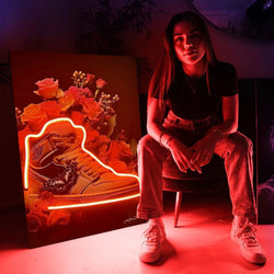 Basketball Shoes Butterfly | Led Wall Art - Image 4