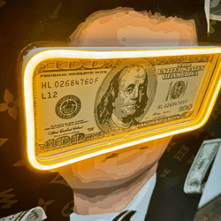 Belfort Money Rain | Led Wall Art - Image 3