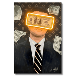 Belfort Money Rain | Led Wall Art - Image 2