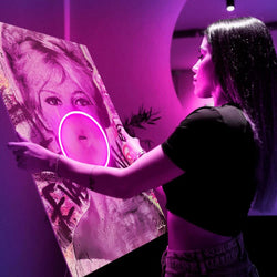 Brigitte Bardot Bubble V.2 | Led Wall Art - Image 4