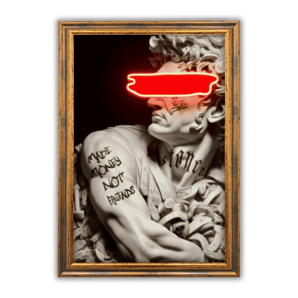 Cesare Tattoo Money | Led Wall Art