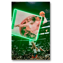 Creation of Adam Basketball | Led Wall Art - Image 2