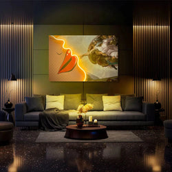 Creation of Adam Lips | Led Wall Art - Image 4