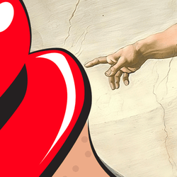 Creation Of Adam Lips | Poster Edition - Image 2