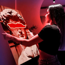 David Red Band | Led Wall Art - Image 3