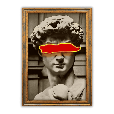 David Red Band | Led Wall Art