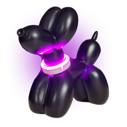 Dog Balloon Black | Led Home Decor Art