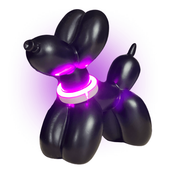 Dog Balloon Black | Led Home Decor Art