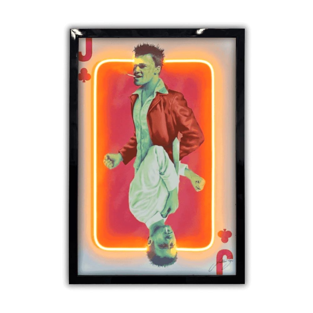 Fight Club Card | Led Wall Art