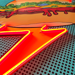 Flash Burger Pop Art | Led Wall Art - Image 3