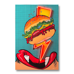 Flash Burger Pop Art | Led Wall Art - Image 2