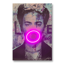 Frida Kahlo Bubble V.2 | Led Wall Art - Image 2