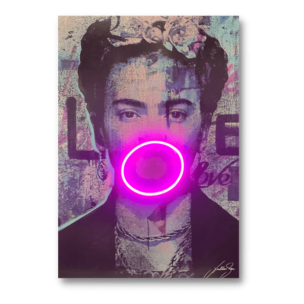 Frida Kahlo Bubble V.2 | Led Wall Art - Image 2