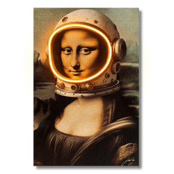 Gioconda Astronaut | Led Wall Art - Image 3
