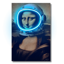 Gioconda Astronaut | Led Wall Art - Image 2