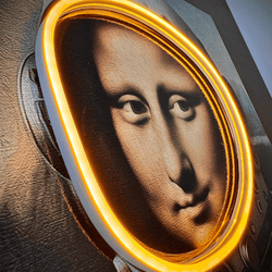 Gioconda Astronaut | Led Wall Art - Image 4