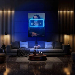 Gioconda Smoking | Led Wall Art - Image 4