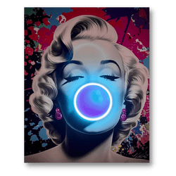 Marilyn Bubble Pop | Led Wall Art - Image 4