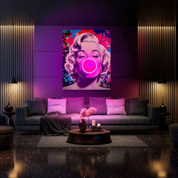 Marilyn Bubble Pop | Led Wall Art - Image 3