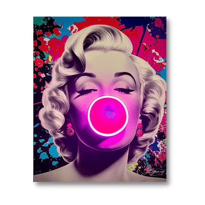 Marilyn Bubble Pop | Led Wall Art