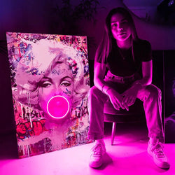 Marilyn Bubble V.1 | Led Wall Art - Image 4