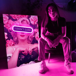 Marilyn i don't care | Led Wall Art - Image 4