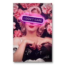 Marilyn i don't care | Led Wall Art - Image 2