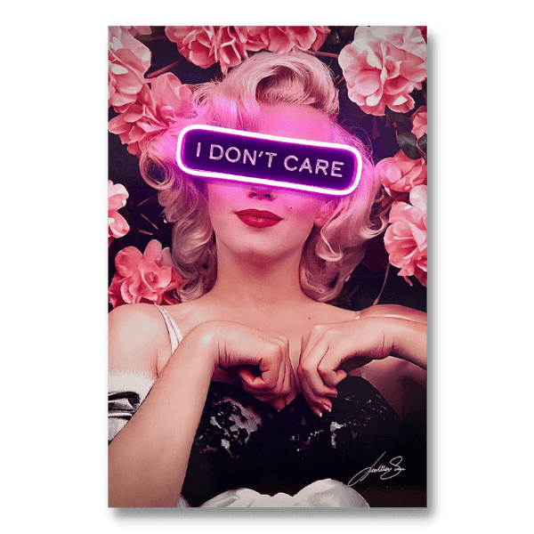 Marilyn i don't care | Led Wall Art - Image 2
