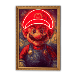 Supermario Starry Game | Led Wall Art