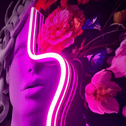 Medusa Flowers | Led Wall Art - Image 3