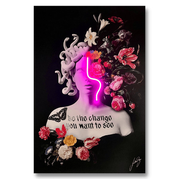 Medusa Flowers | Led Wall Art - Image 2