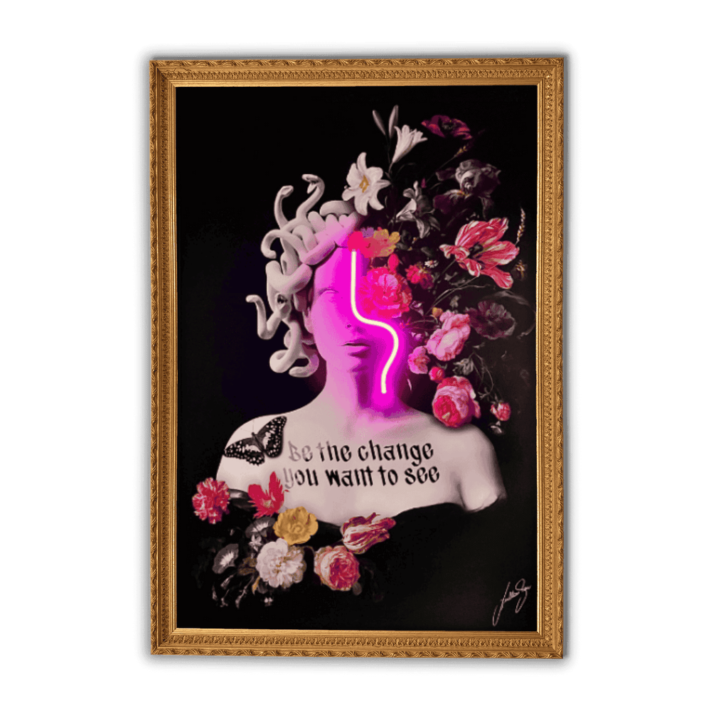 Medusa Flowers | Led Wall Art