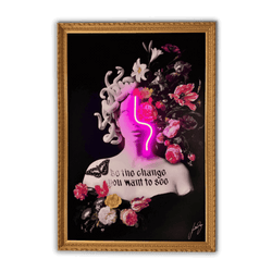 Medusa Flowers | Led Wall Art
