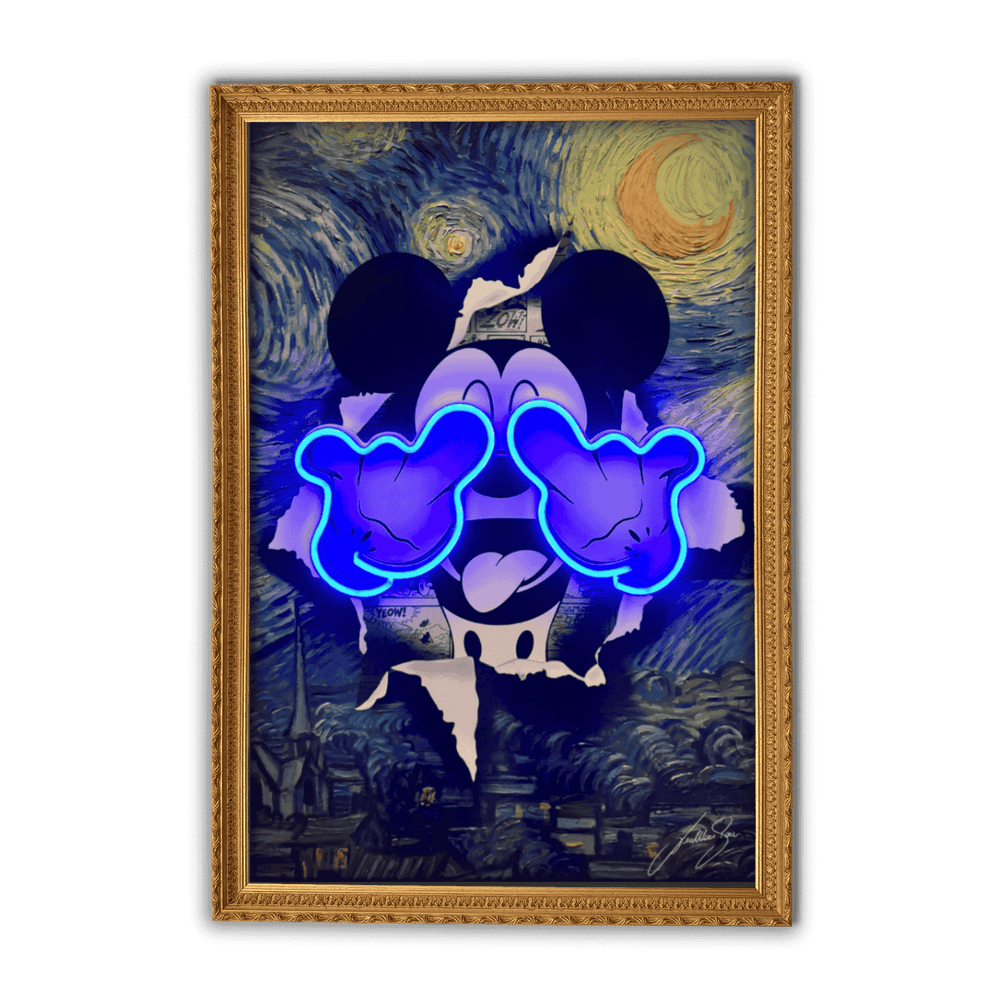 Micky Starry Night | Led Wall Art