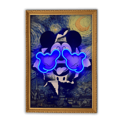 Micky Starry Night | Led Wall Art