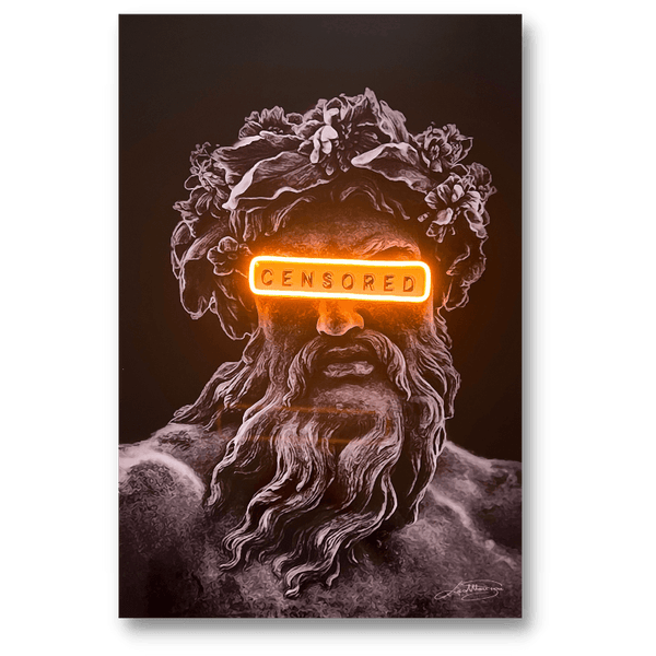 Zeus Censored | Led Wall Art - Image 2
