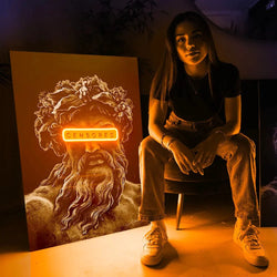 Zeus Censored | Led Wall Art - Image 4