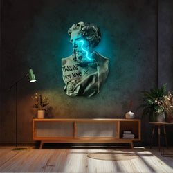 Zeus Crying V.1 | Led Wall Art - Image 3