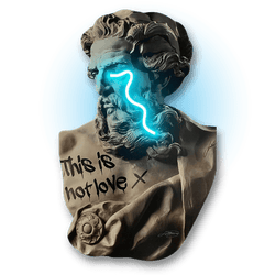 Zeus Crying V.1 | Led Wall Art