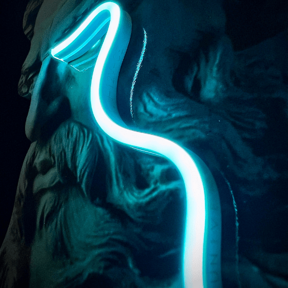 Zeus Crying V.1 | Led Wall Art - Image 2