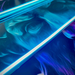 Zeus Pop Blue Band | Led Wall Art - Image 3
