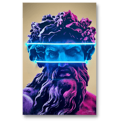 Zeus Pop Blue Band | Led Wall Art - Image 2