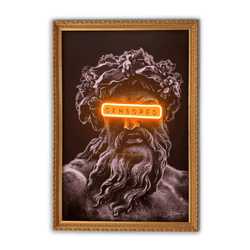 Zeus Censored | Led Wall Art